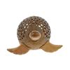 Image 3 : Coconut Shell Teak Sea Turtle Lamp (CLB-299)