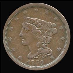 1850 Half Cent Coin Hi Grade AU (COI-4957)
