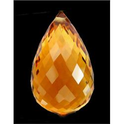 25.15ct Excellent Orange Citrine Briolette  (GEM-15707)