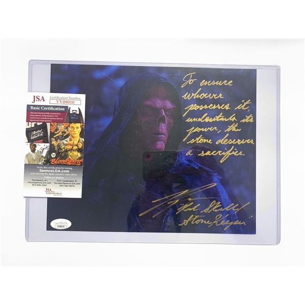 Signed Red Skull Photo JSA