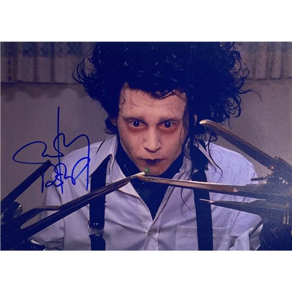 Autograph Signed Edward Scissorhands Photo
