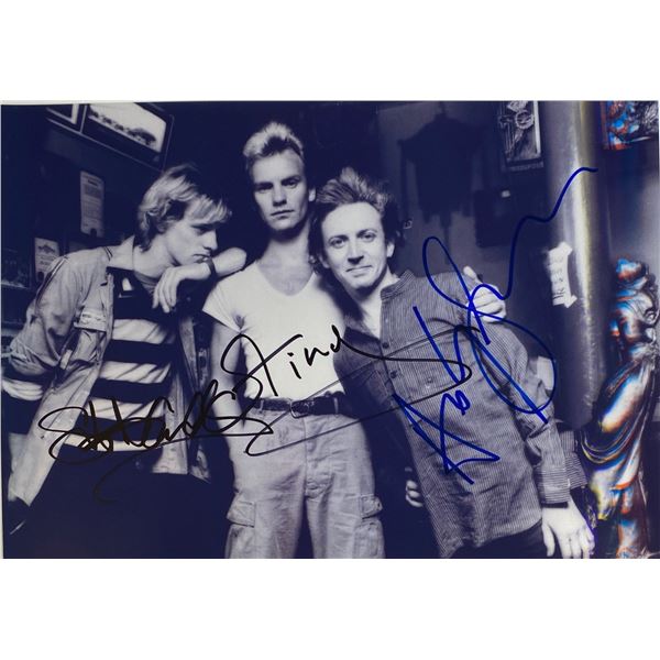 Autograph Signed  The Police Photo