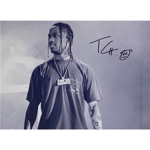 Autograph Signed  Travis Scott Photo