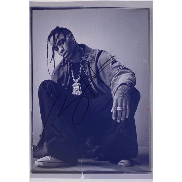 Autograph Signed  Travis Scott Photo