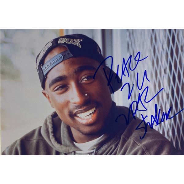 Autograph Signed  Tupac Photo
