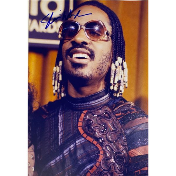 Autograph Signed  Stevie Wonder Photo