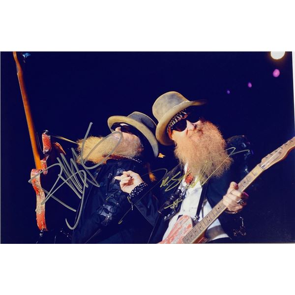 Autograph Signed  ZZ Top Photo