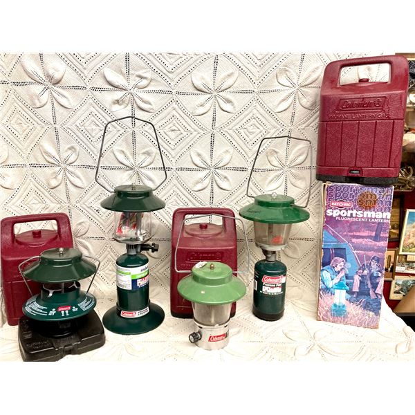 COLEMAN LANTERNS LARGE LOT