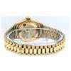 Image 8 : Rolex Ladies 18K Yellow Gold Mother Of Pearl Ruby Datejust President Wristwatch