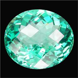 34.50ct Delightful Green Amethyst Oval Checker Cut (GEM-14931)