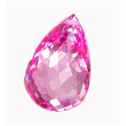 26.2ct Briolette Top Pink Topaz (GEM-14872A)