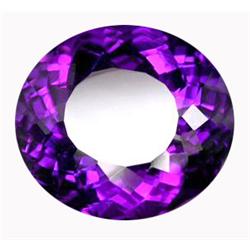 19.53ct   Stunning Oval Facet Top Purple Amethyst  (GEM-15945)