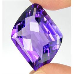 36.45ct Stunning Purple Amethyst Fancy Checker Cut (GEM-14926)