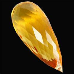 17.89ct Sublime Golden Yellow Briolette Citrine  (GEM-16058)