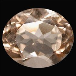 5.40ct Excellent Oval Peach Morganite Brazil  (GEM-16147)