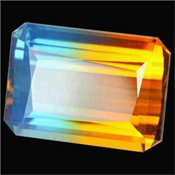 21.09ct Superb AAA Bi Color Emerald Cut Citrine  (GEM-16057)