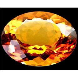 12.40ct Attractive Oval Cut Golden Yellow Citrine Rare (GEM-15999)