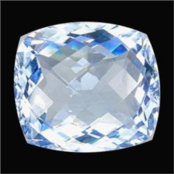 42.00ct AAA Cushion Checker Cut Top Sky Blue Topaz  (GEM-16040)
