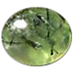 12.99ct  Wonderful Oval Cab Green Prehnite (GEM-16000)