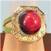 7.3ct Star Ruby & Diamond Ladies 14k Ring (JEW-1429)