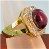 Image 2 : 7.3ct Star Ruby & Diamond Ladies 14k Ring (JEW-1429)