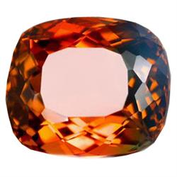 35.16ct  Perfect Cushion Facet Golden Blue Ametrine  (GEM-16085)