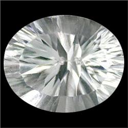 11.59ct  Concave Oval Cut White Topaz (GEM-15975)
