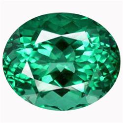 22.56ct  Remarkable Oval Facet Top Green Amethyst (GEM-16038)
