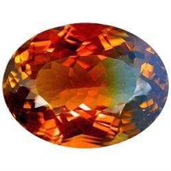 33.40ct  Perfect Oval Facet Golden Blue Ametrine  (GEM-16092)