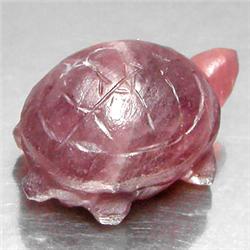 17.05ct  Turtle Hand Carved Pink Red Ruby (GEM-15950)