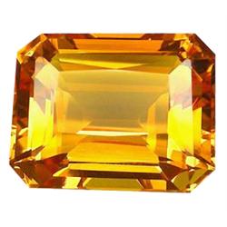 19.45cts Raving Emerld Cut AAA Orange Citrine  (GEM-16098)