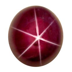 2.08ct  Exceptional Oval Cab Red Star Ruby (GEM-16012)