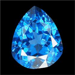 5.95ct  Sparking Pear Cut Sky Blue Topaz (GEM-16010)