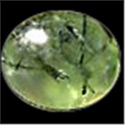19.25ct  Wonderful Oval Cab Green Prehnite (GEM-15996)