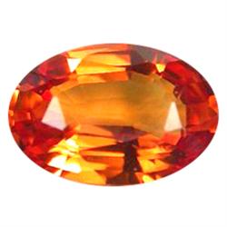 0.88ct Blinding  Orange Sapphire Oval  VVS (GEM-11635)