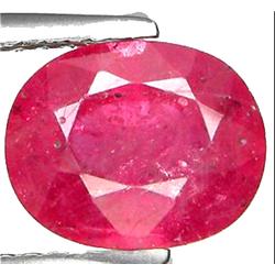 Oval Cut 2.48ct Top AAA Mozambique Pink Red Ruby (GEM-12042)