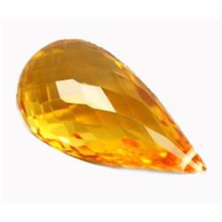 19.25ct First Class Golden Briolette Drill Citrine (GEM-15578)