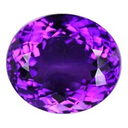 27.86ct Magnificent Purple Oval Amethyst (GEM-15708)