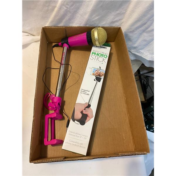 Photo stick and microphone
