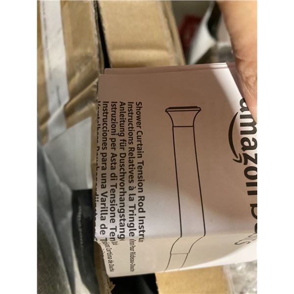 Shower curtain tension bar