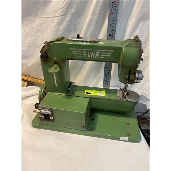Vintage "Elna" grass hopper portable sewing machine
