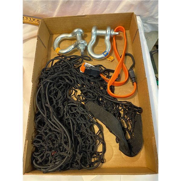 Cargo net and anchor shackles