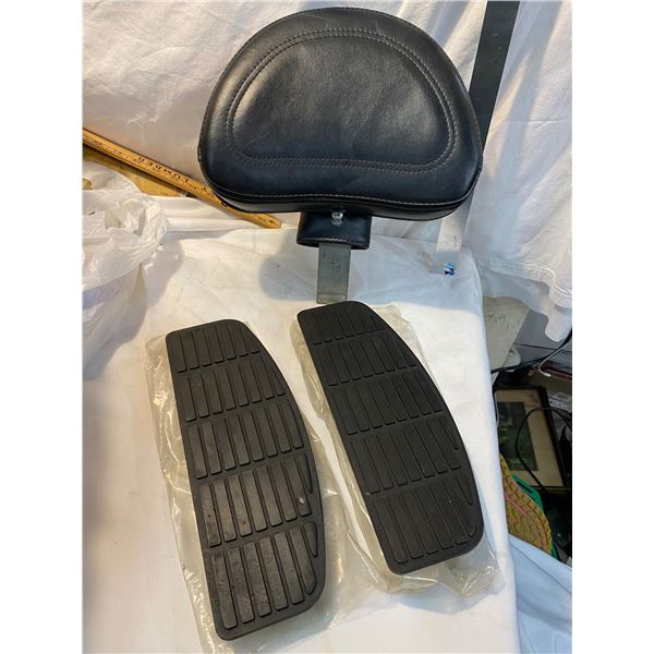 Bike back rest and grips