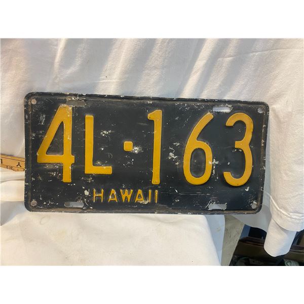 Hawaii license plate