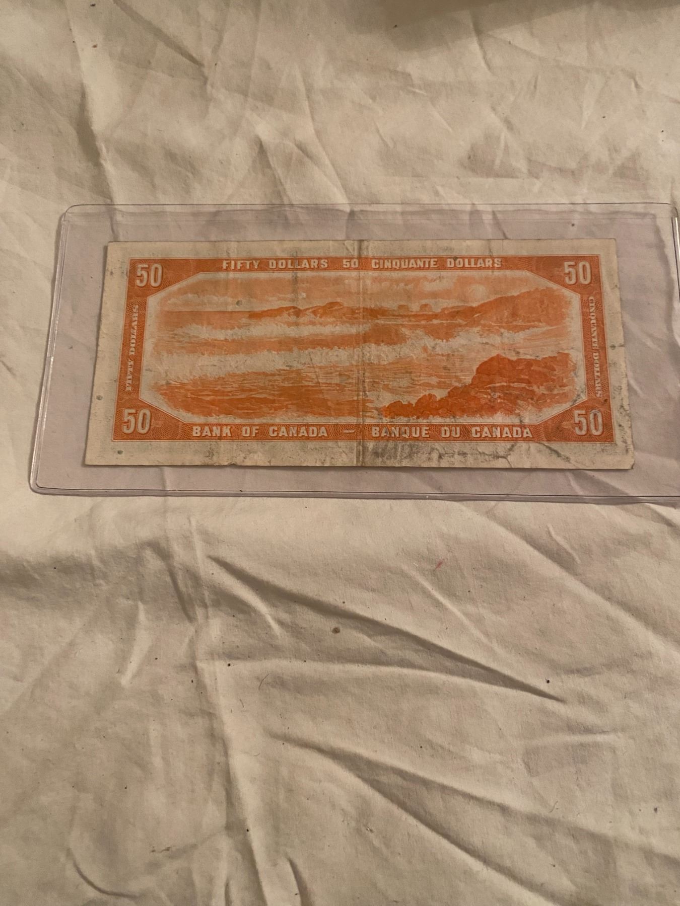 1954 Canada $50 bill
