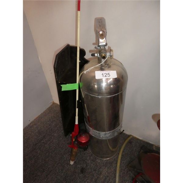 fishing rod, shelf, tank