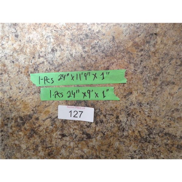 counter top: 1pc 24x11'9"x1", 1pc 24"x9'x1"