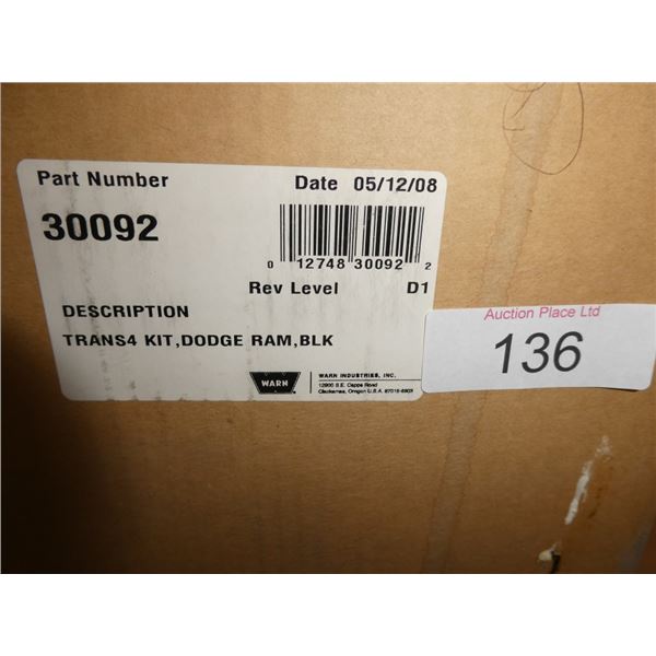 trans4 kit, Dodge Ram, Blk