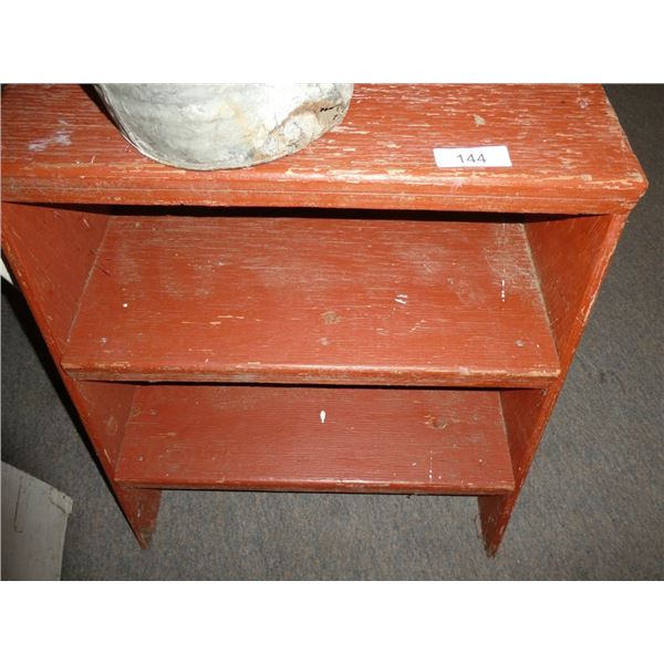 wooden shelf