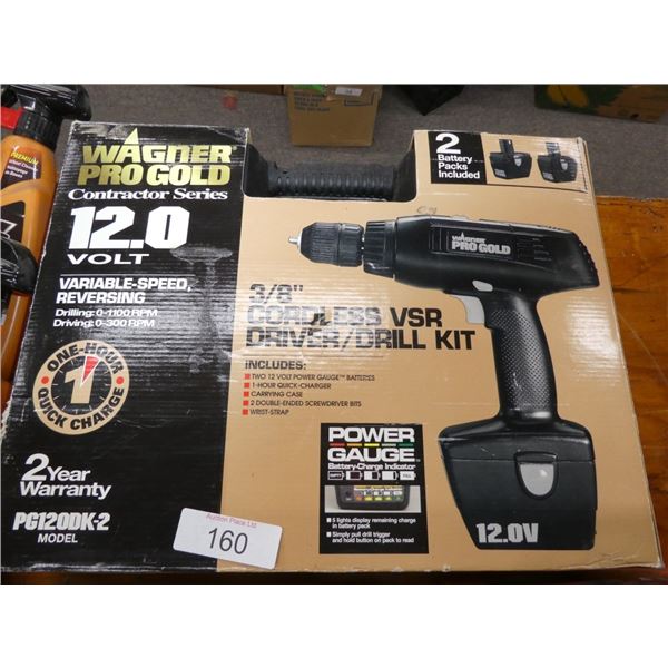 3/8" cordless VSR driver/drill kit